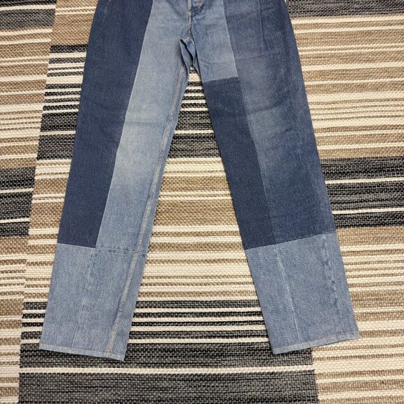 Rag &‎ Bone Miramar Stretch Nina Cigarette Pants Byron Wash Patchwork Size 25 - Picture 4 of 15